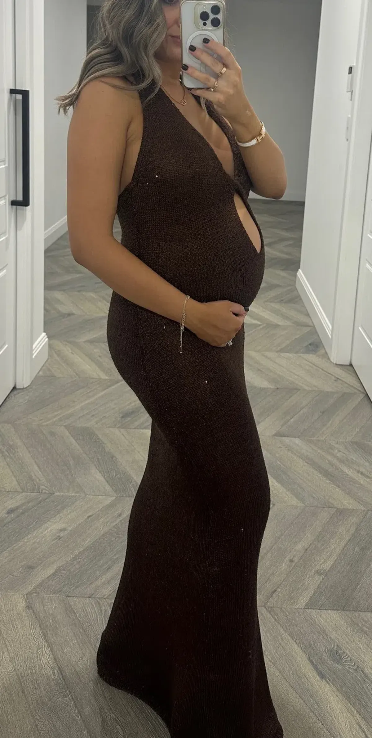 Bec and Bridge Brown Delfina Halter Midi Dress Size 10/M - Image 8