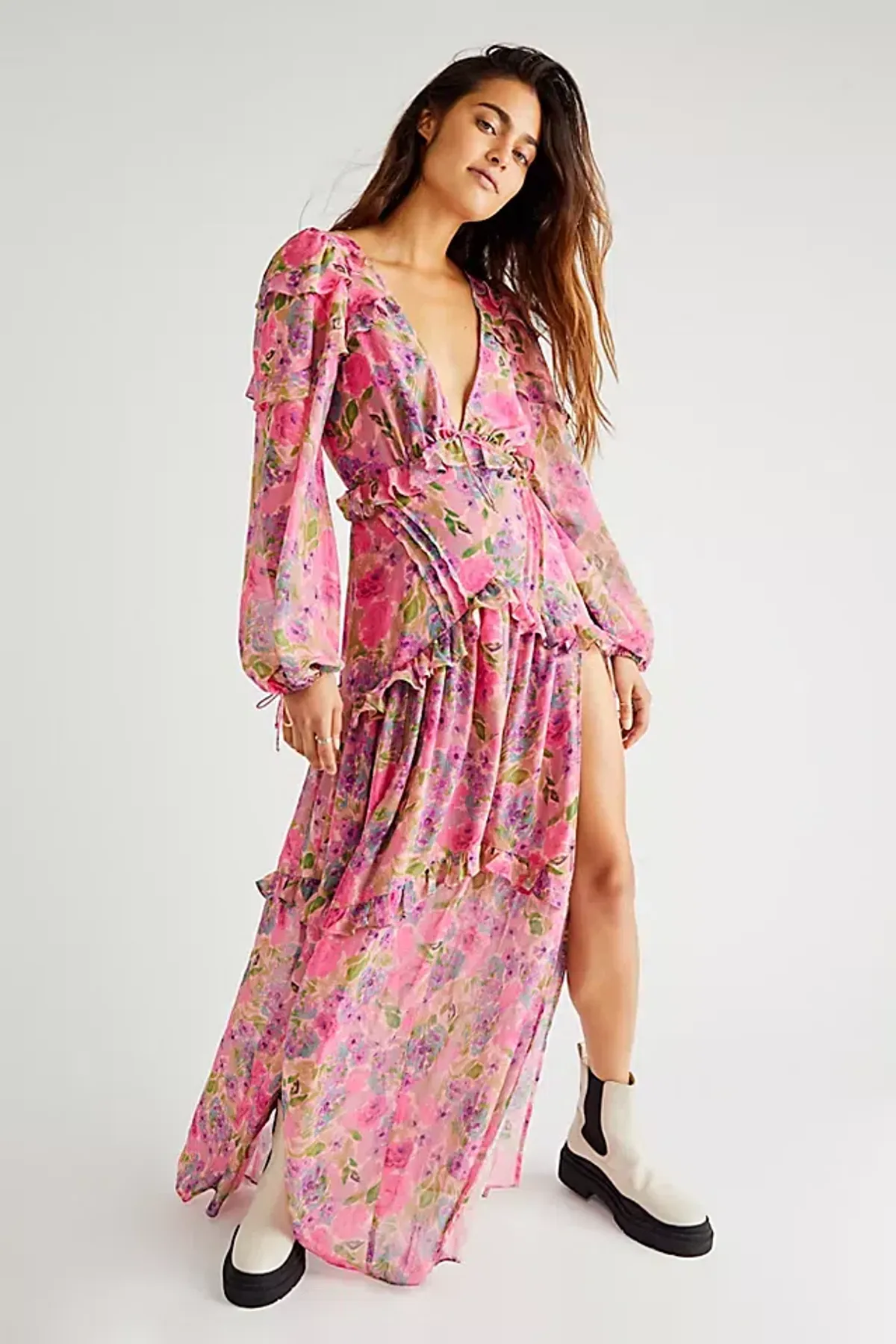 For Love and Lemons Annie Maxi Dress Size Small  - Image 4