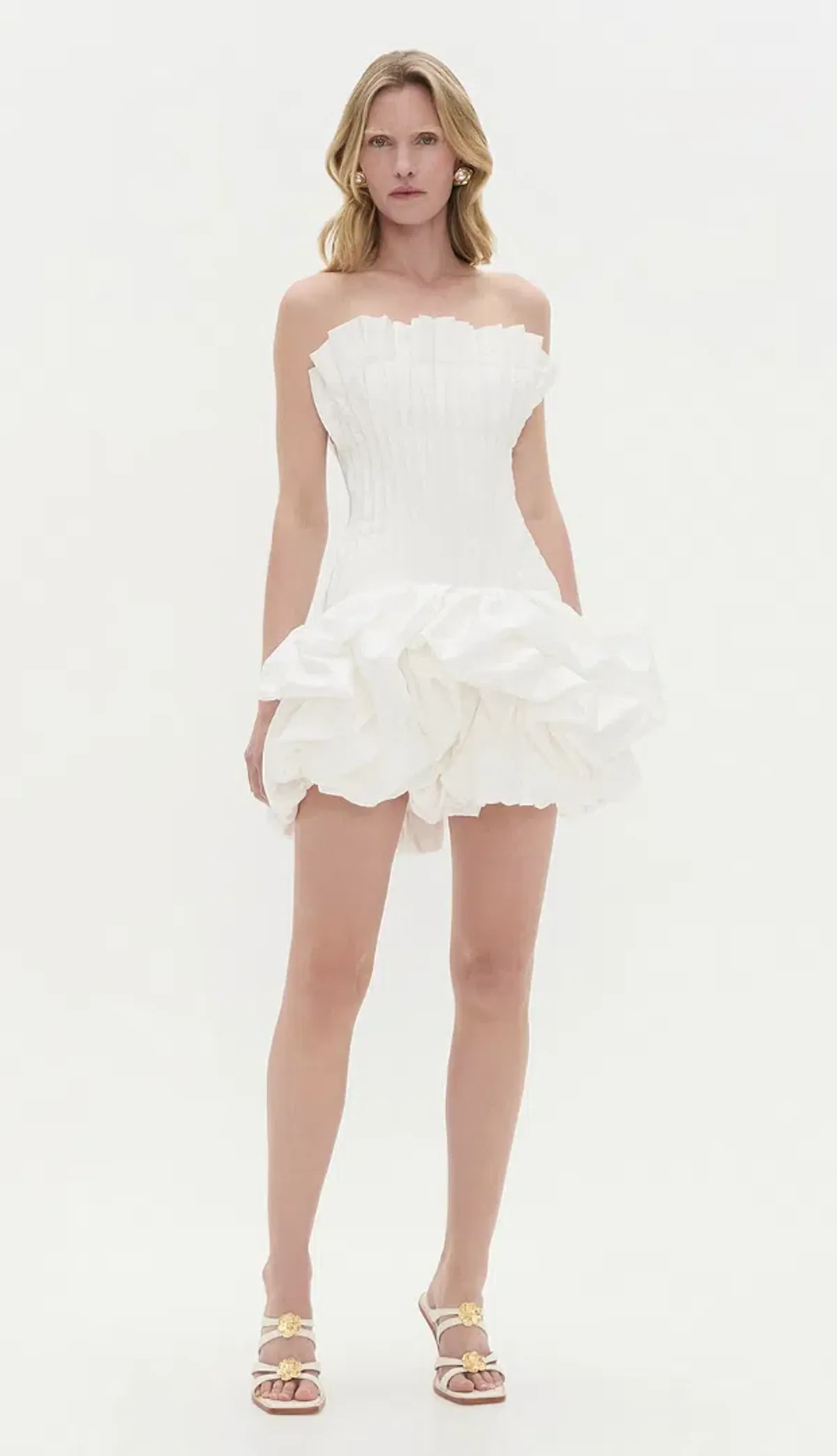 Aje Ivy Bubble Hem Mini Dress Size 8 - Image 1