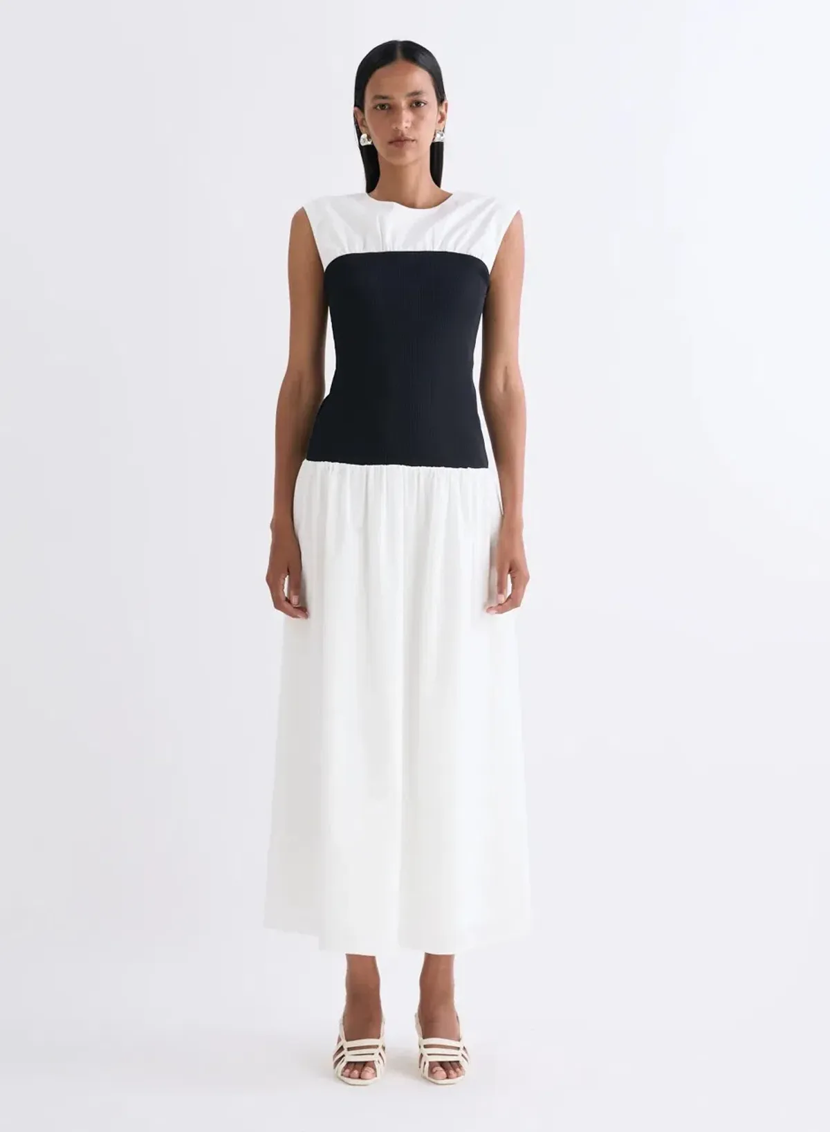 ANNA QUAN Stefania Dress in SWAN Black White Size 6 AU - Image 1