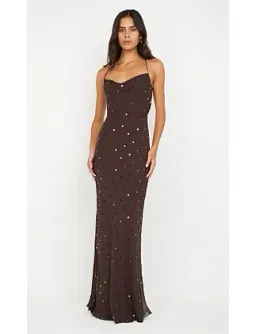 Bec Bridge ARIELLE SLIP MAXI DRESS Brown Size 8 for rent on The Volte - image 2