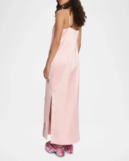 ALEMAIS Cindy Embellished Slip Dress Pink 8 AU for rent on The Volte - image 13