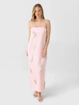 ALEMAIS Cindy Embellished Slip Dress Pink 8 AU for rent on The Volte - image 8