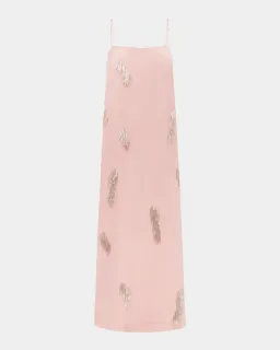 ALEMAIS Cindy Embellished Slip Dress Pink 8 AU for rent on The Volte - image 16