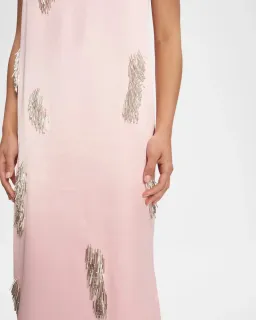 ALEMAIS Cindy Embellished Slip Dress Pink 8 AU for rent on The Volte - image 15
