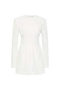 Rachel Gilbert Dover Sleeve Mini Dress in Ivory Size 3 / AU 12 for rent on The Volte - image 1