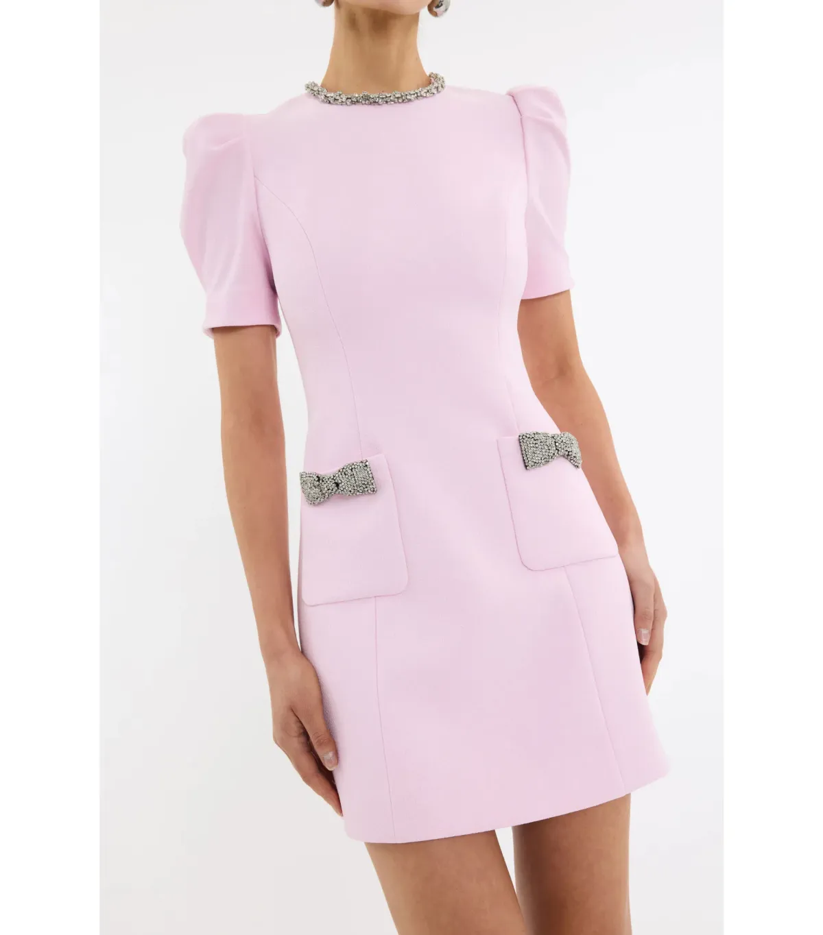 Rebecca Vallance Nemy Mini Dress Pink Size AU 8 - Image 3