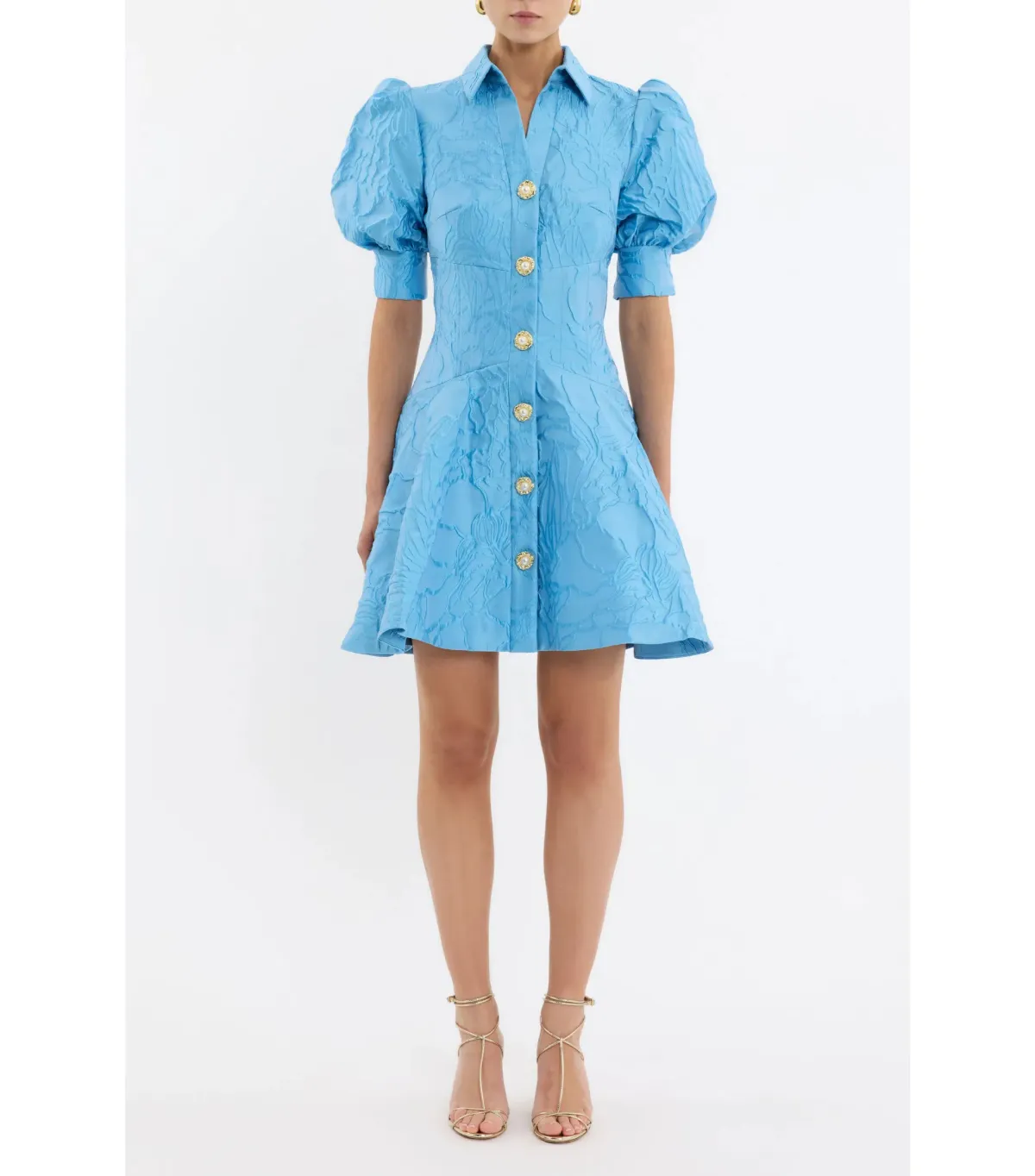 Rebecca Vallance Aegir Mini Dress Blue Size 8 - Image 3