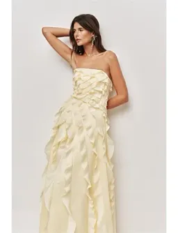Aje Allairie Gown Yellow Size 8 for rent on The Volte - image 2