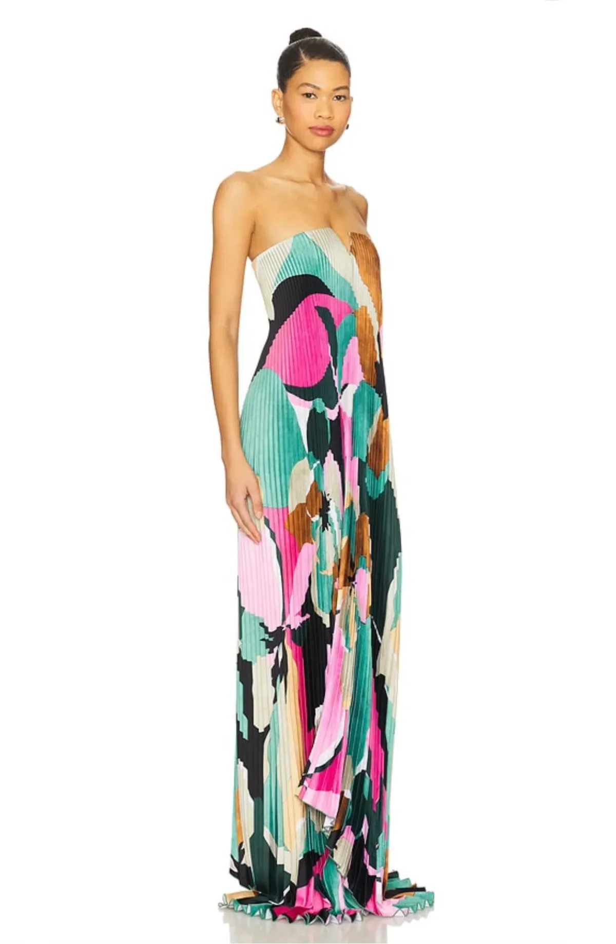 L'idée Black Tie Gown Green Calypso multicoloured size 6 - Image 4