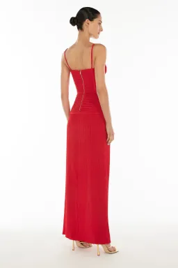 Manning Cartell Double Time Pleat Maxi / Red / Size 8 for rent on The Volte - image 4