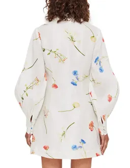 Leo Lin The Fields Linen Mini Dress size 10 for rent on The Volte - image 4