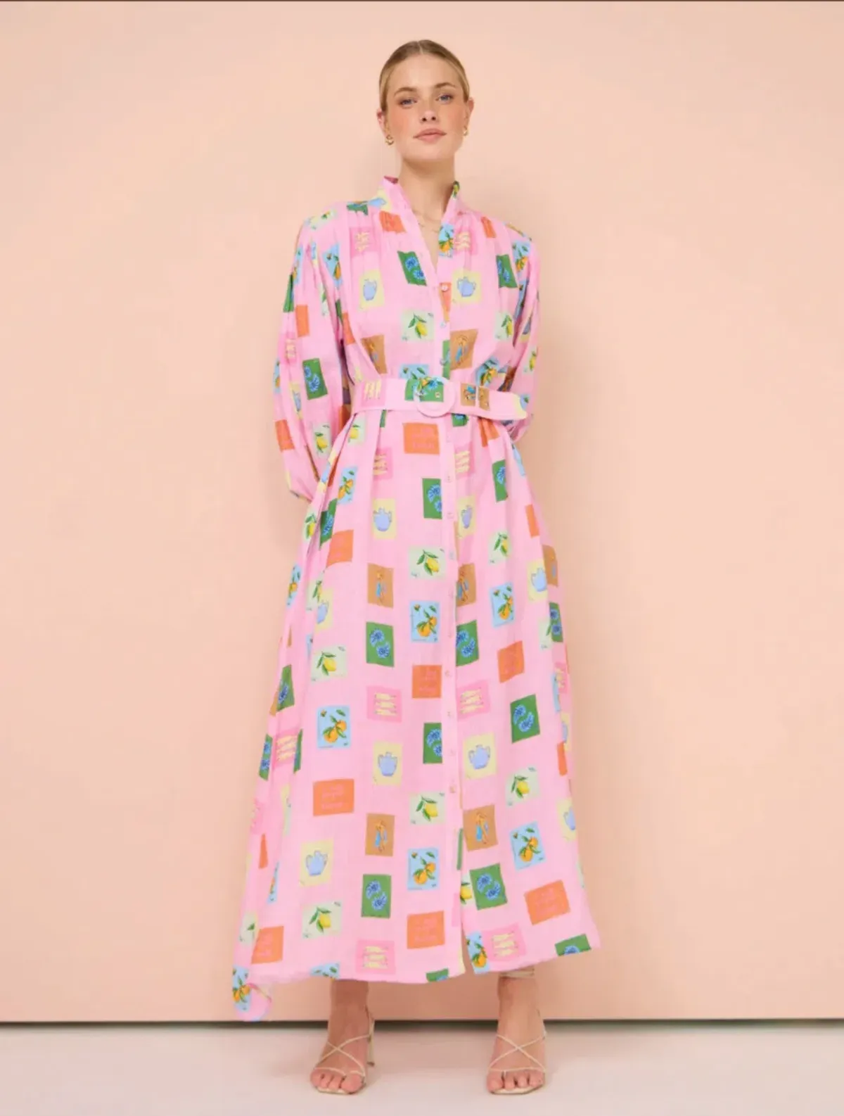 Palm Noosa Noddy Dress in Pink Emblem size 14 - Image 1