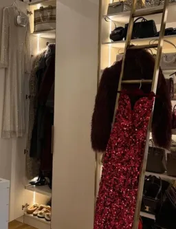 Self Portrait 3D Sequin Maxi Dress Red Size XS AU 6 for rent on The Volte - image 5