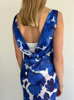 By Nicola Juno Maxi Dress in Blue Petal Size 8 for rent on The Volte - image 5