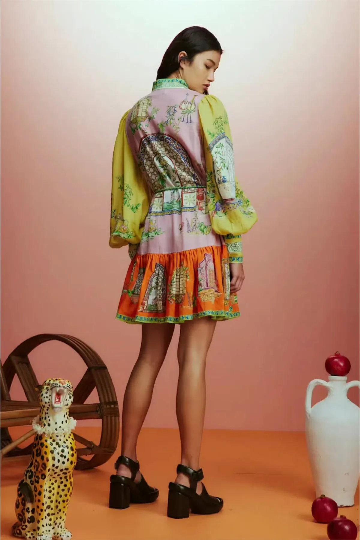 Alemais Monte Mini Dress Multi Size 6 - Image 4