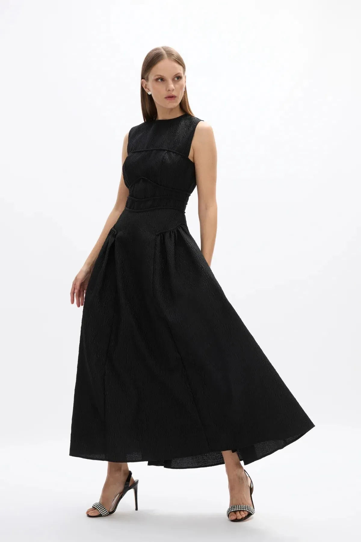 Rachel Gilbert Sophia Midi Dress Black Size AU 12 - Image 1