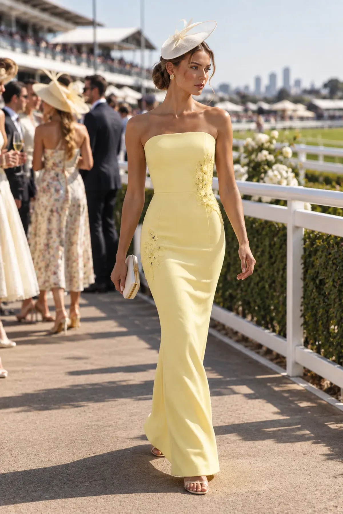 Elliatt Evee Strapless Maxi Dress Yellow 6 - Image 3