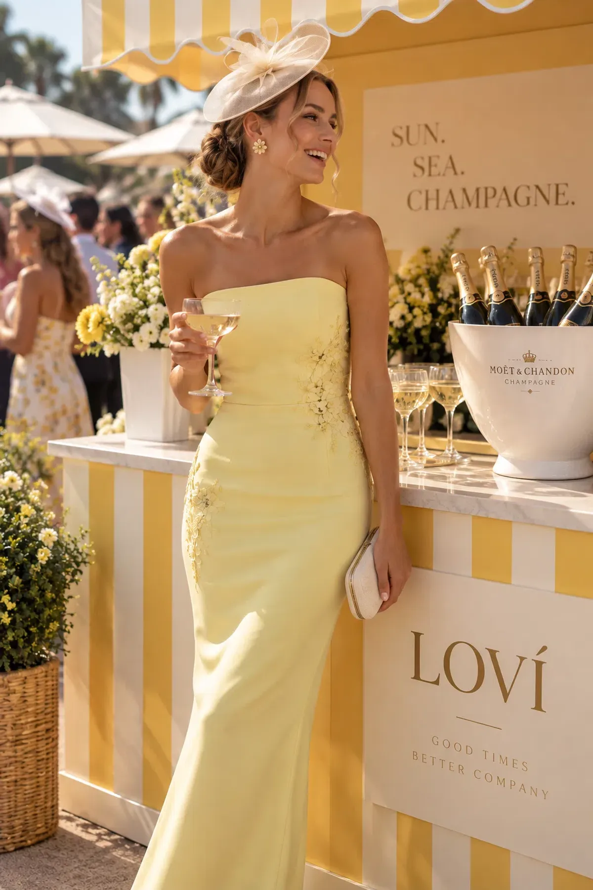 Elliatt Evee Strapless Maxi Dress Yellow 6 - Image 2