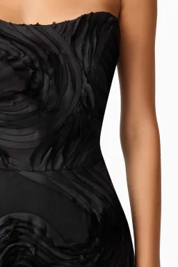 Elliatt Asher Sweetheart Midi Dress Black 8 for rent on The Volte - image 3