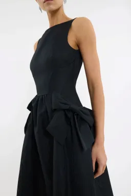 Rebecca Vallance Narcissa Midi Dress Black Size AU 8 for rent on The Volte - image 4