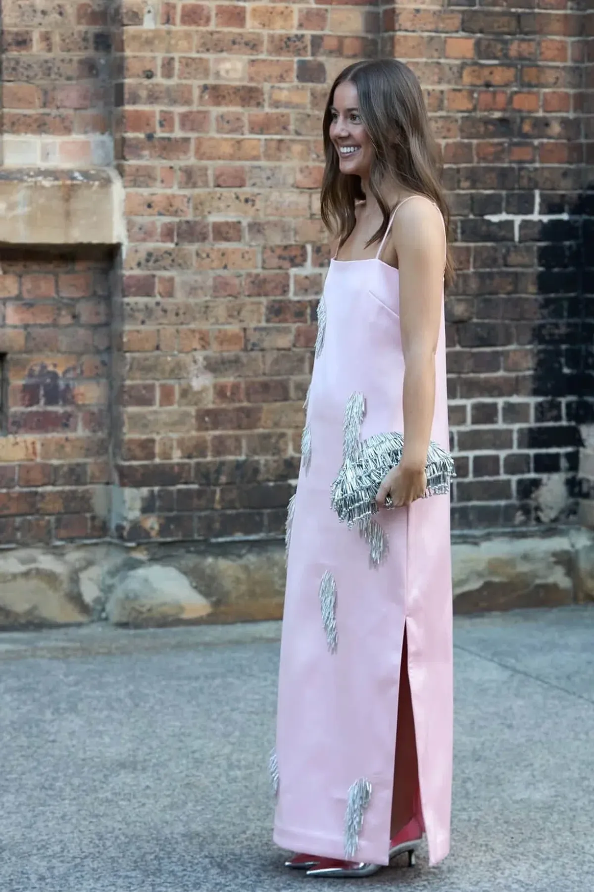 Alemais Cindy Embellished Slip Dress size 14 Pink - Image 2