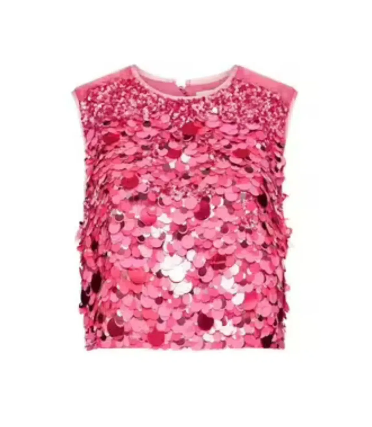 AJE CELESTE SEQUIN TOP & CHERIE SEQUIN SKIRT SET PINK SIZE 8 - Image 3