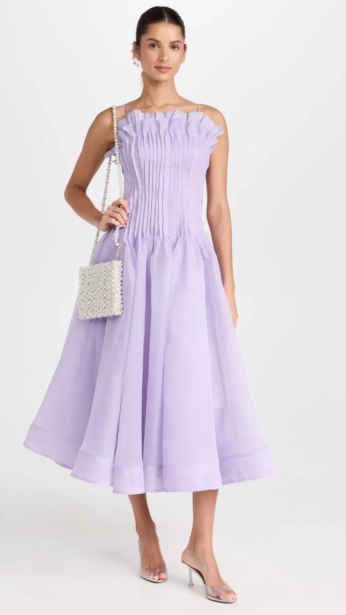 Aje Horizon Pintucked Midi Dress - size 16 - Image 1