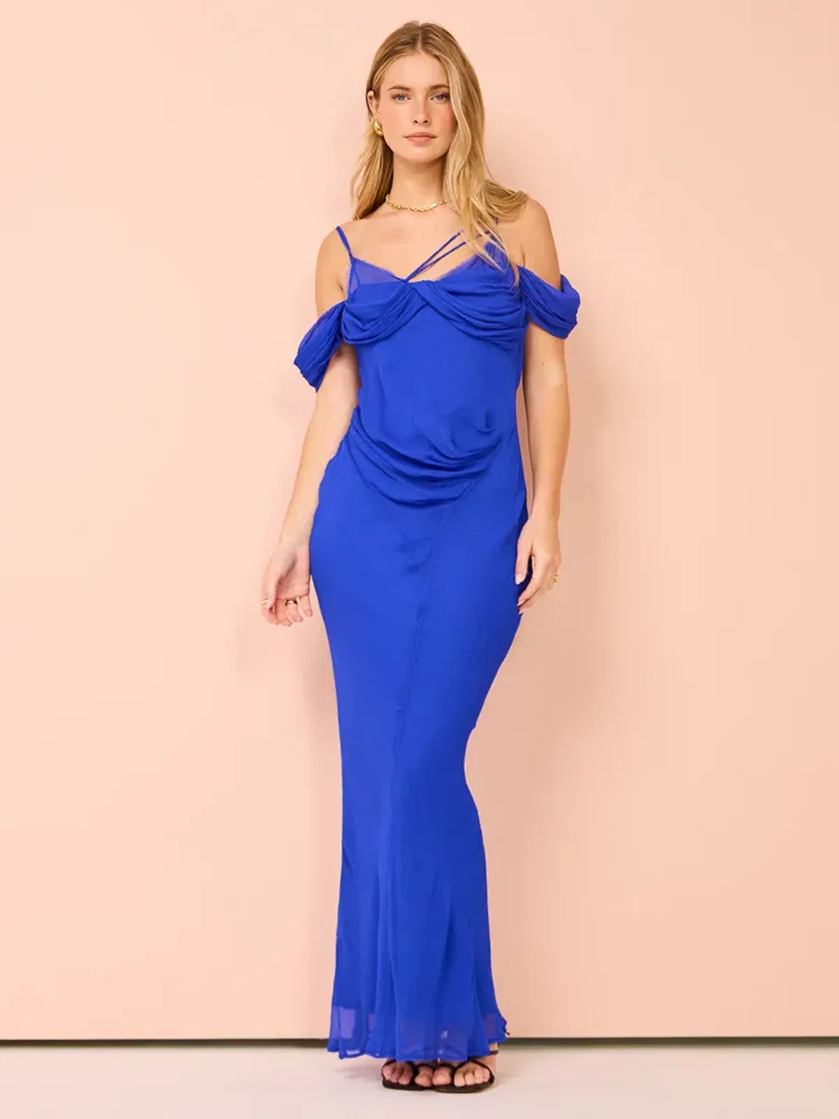 Rachel Gilbert Quinn Maxi Dress Blue Size 10 AU - Image 1