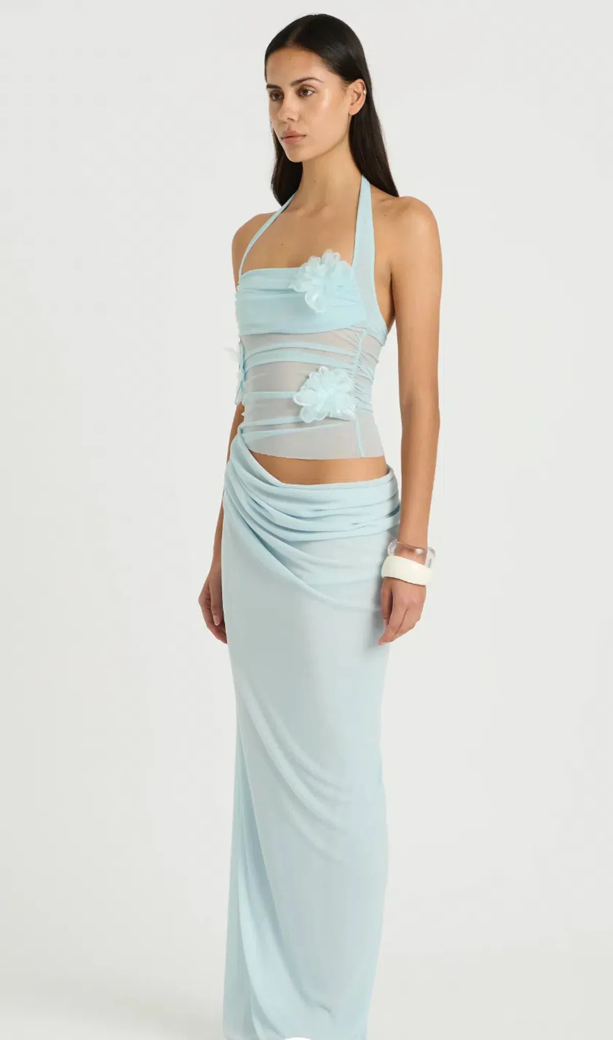 BENNI Florence Maxi Dress in Blue - Size 8 - Image 2