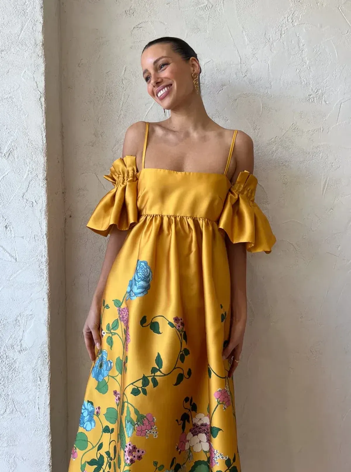 Alemais Dana Midi Dress Marigold Size 10 - Image 4