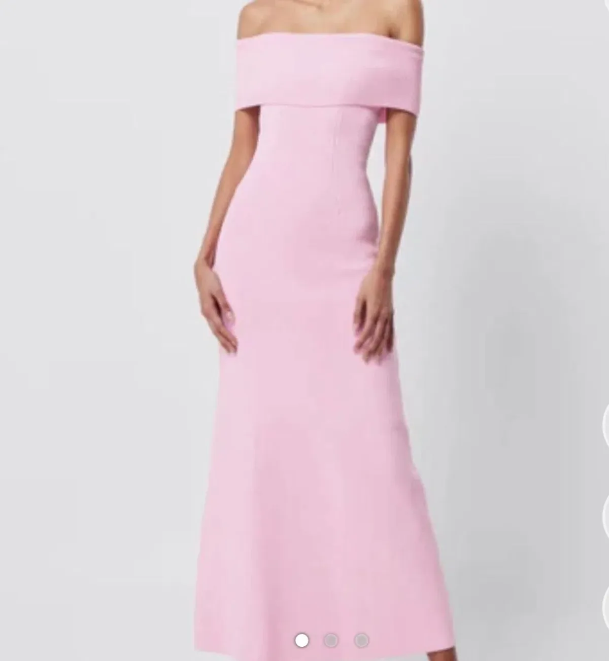 Mossman Monaco off shoulder pink dress - Image 3