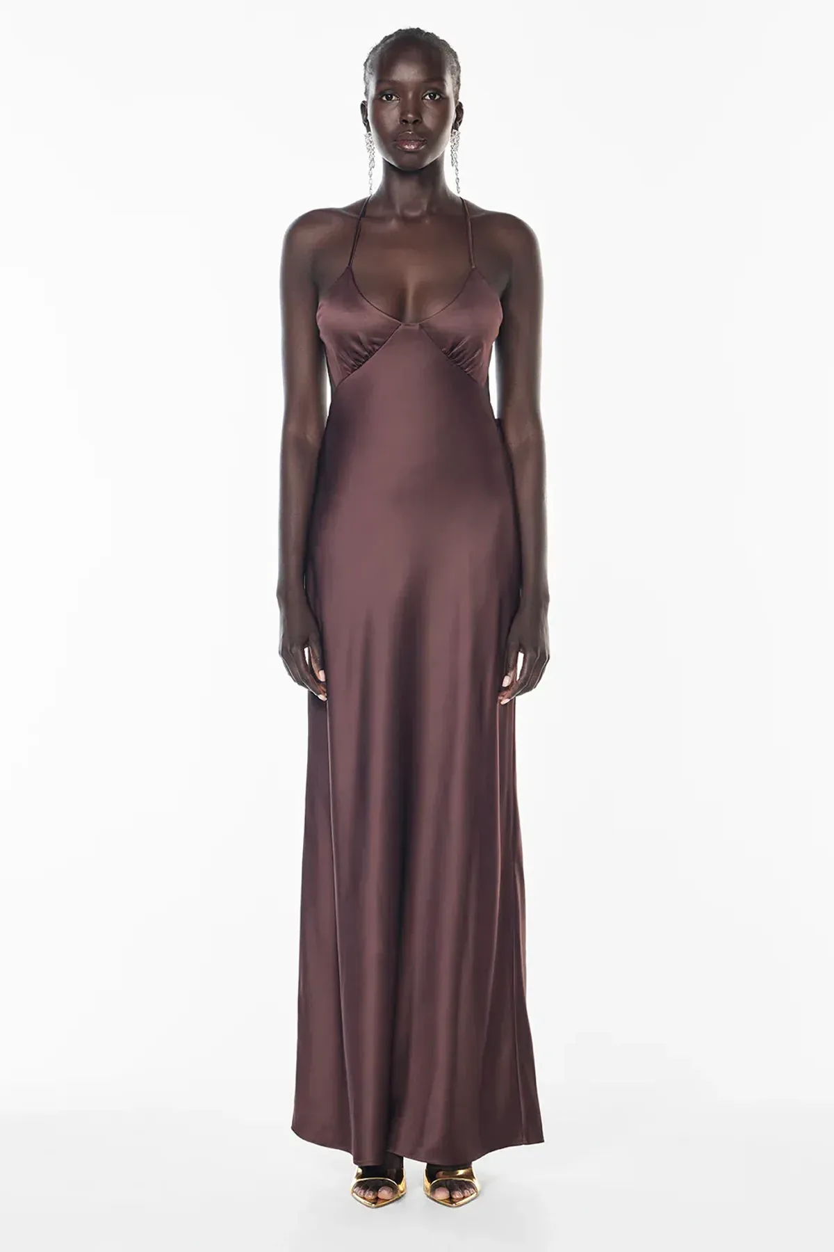 Manning Cartell Saturation Point Slip Dress Mocha Size 10 - Image 1