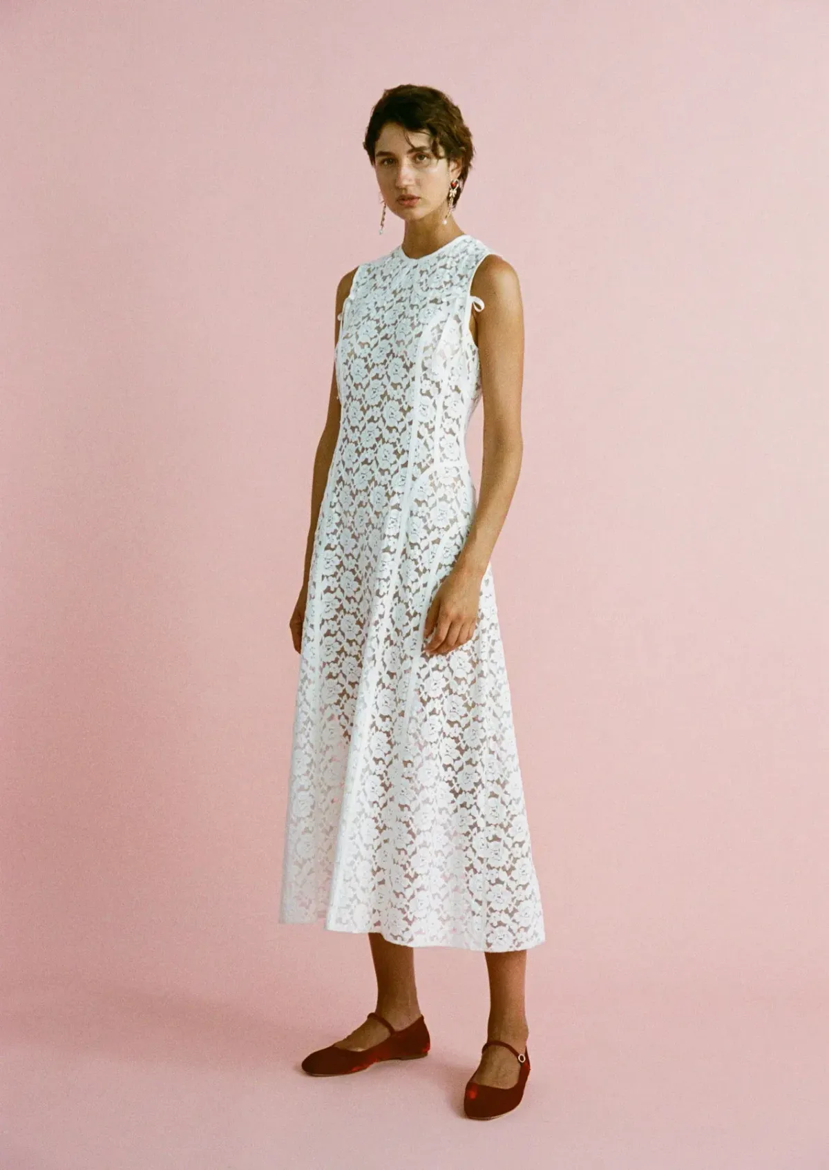 Lovaan Audrey Dress White Size 8 - Image 5