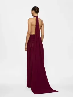 Effie Kats Verity Maxi Gown Burgundy Size M / AU 10 for rent on The Volte - image 3