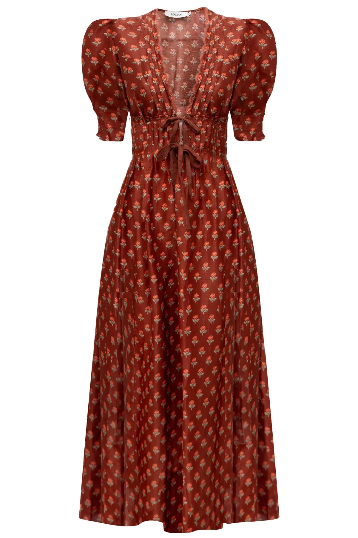 Lovaan Boehm Dress Auburn Rose Size 12 - Image 4