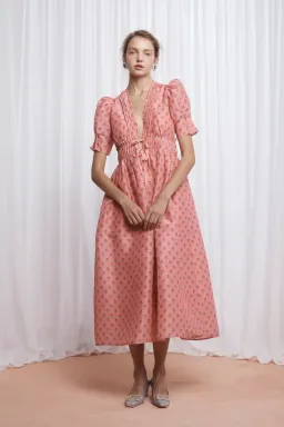 Lovaan Boehm Dress Tiny Rose Pink Size 10 for rent on The Volte - image 1