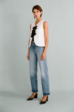 Lovaan Demi Top Recycled Poly Taffeta White Size 6 for rent on The Volte - image 4