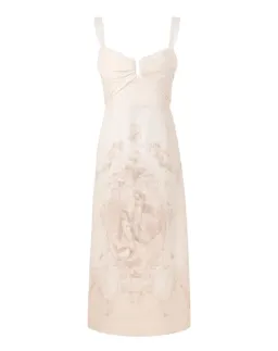 Zimmermann Drape Midi Dress in Mermaid Toile Size2 /AU12 for rent on The Volte - image 1