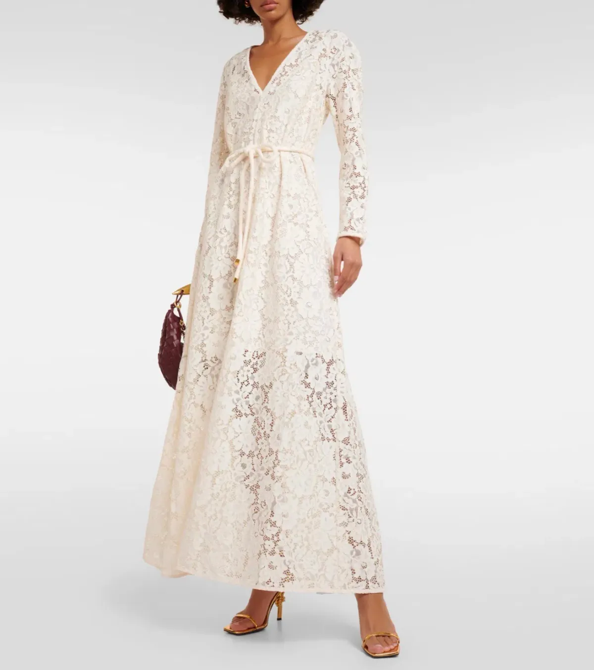 Zimmermann Matchmaker Lace Maxi Dress Cream Size 3/AU 14 - Image 1