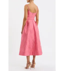 Rebecca Vallance Petra Midi Dress Pink Size 10 for rent on The Volte - image 3