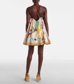 ALEMAIS La Charrasca Halter Mini Dress Multi Size 10 AU for rent on The Volte - image 3