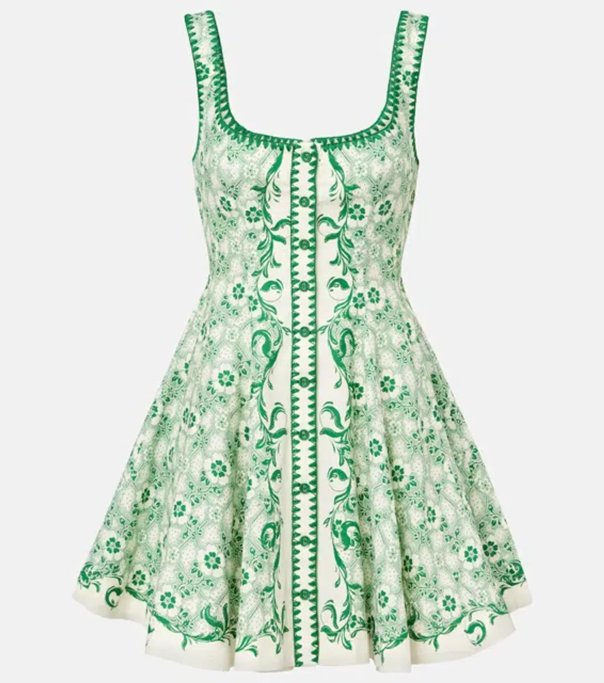 ALEMAIS Airlie Mini Dress Exclusive Olive Size 8 AU - Image 3
