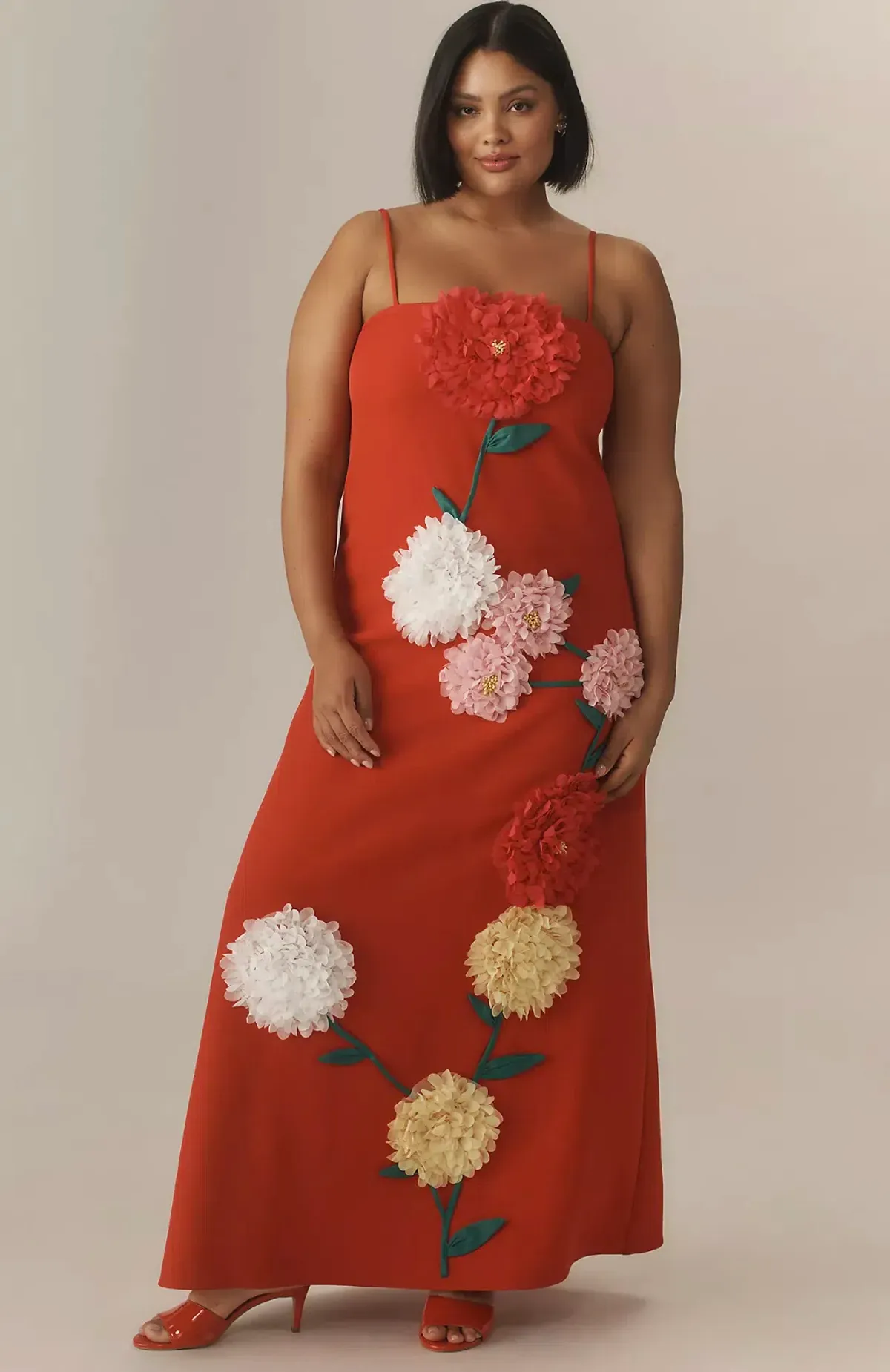 Elliatt Buttercup Embroidered Maxi Dress In Red size XL/ AU14-16 - Image 2