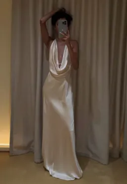 Manning Cartell Charmed Cowl Slip Dress Champagne Size AU 6 for rent on The Volte - image 1