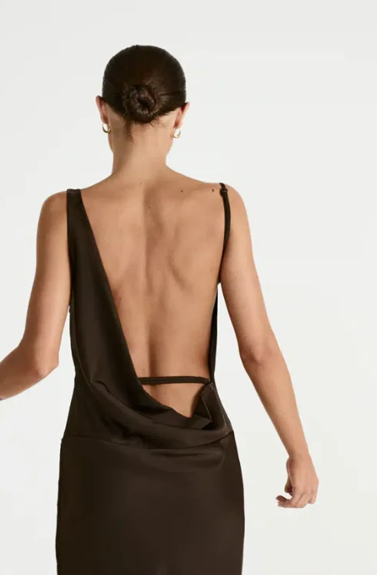 Charcoal Adley Maxi Dress (Chocolate) size 8 - Image 3