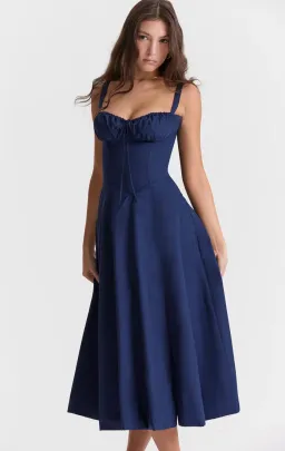 House of CB French Navy Bustier Sundress  for rent on The Volte - image 2