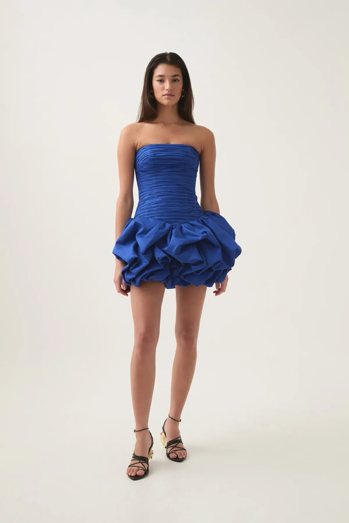 AJE Violette Bubble Hem Mini Dress in Cobalt Size 8 - Image 3