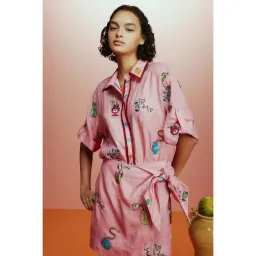 ALEMAIS Timmy Embroidered Shirt & Sarong Skirt Pink Size 10 AU for rent on The Volte - image 23