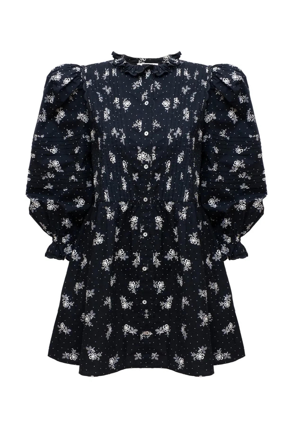 Lovaan Kitty Dress Cotton Vintage Rose Size 10 - Image 5
